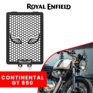 Grand Pitstop RADIATOR GRILL - Black for Royal Enfield - CONTINENTAL GT