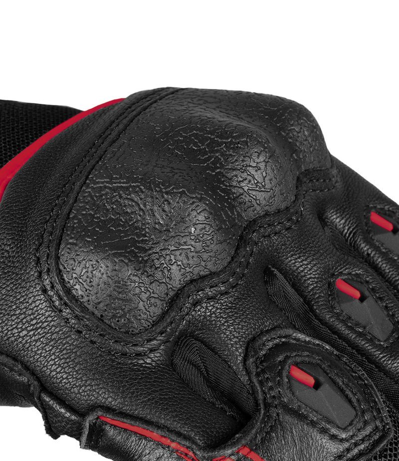 RYNOX TORNADO PRO 4 GLOVES BLACK RED - Image 2