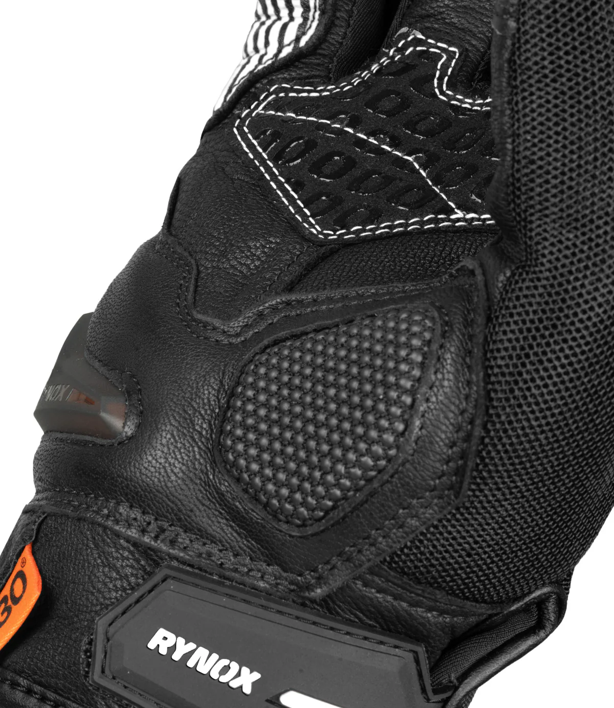 Rynox Tornado Pro 4 Gloves (Black & White) - Image 3
