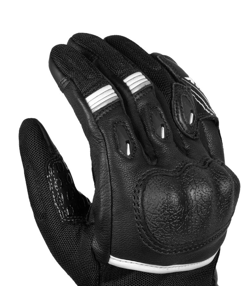 Rynox Tornado Pro 4 Gloves (Black & White) - Image 4