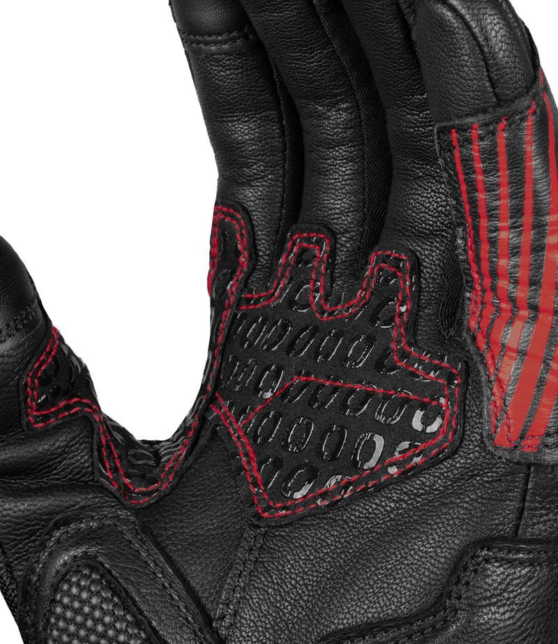 RYNOX TORNADO PRO 4 GLOVES BLACK RED - Image 5