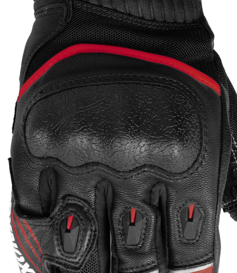RYNOX TORNADO PRO 4 GLOVES BLACK RED - Image 6