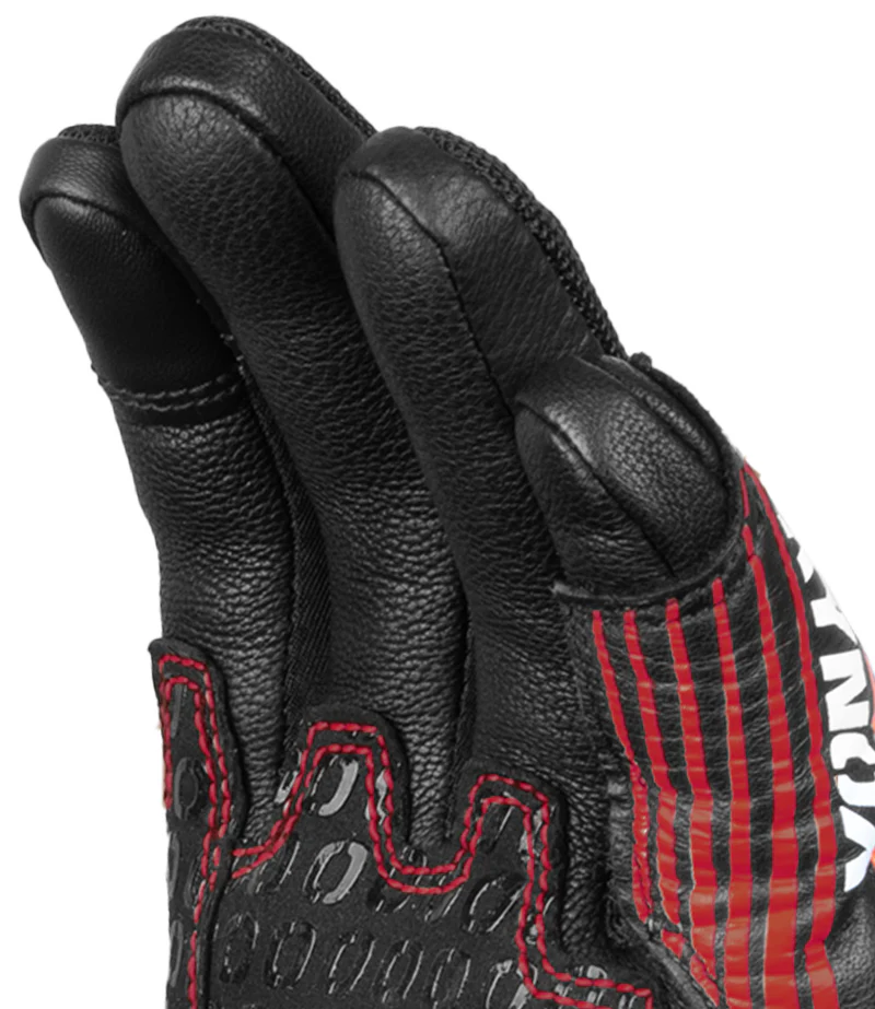 RYNOX TORNADO PRO 4 GLOVES BLACK RED - Image 7