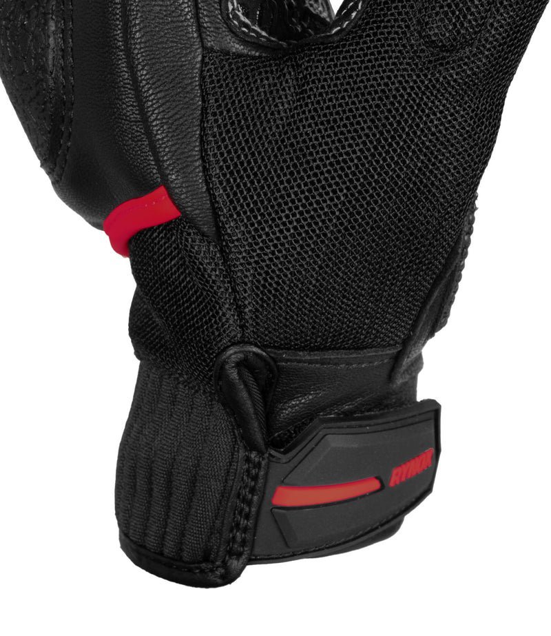 RYNOX TORNADO PRO 4 GLOVES BLACK RED - Image 8