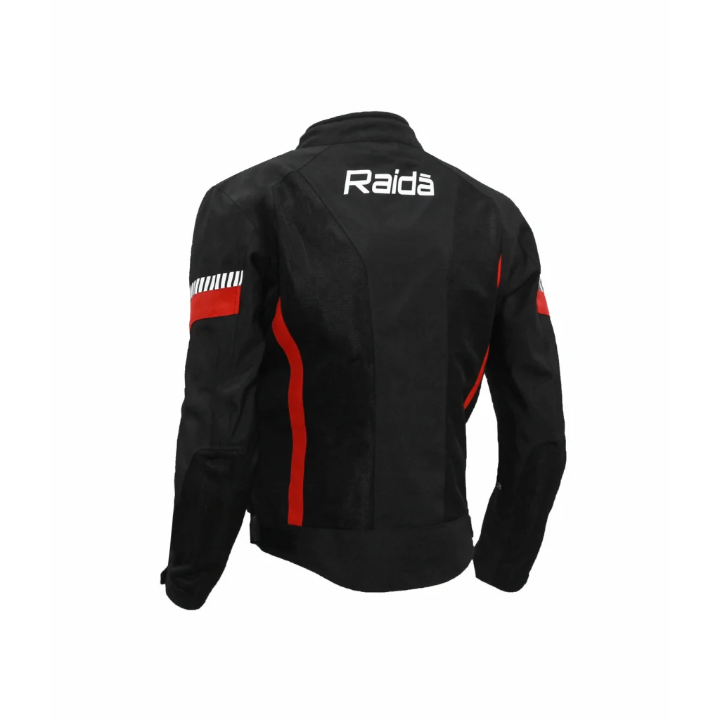 Raida BOLT Motorcycle Jacket Black Red - Image 3