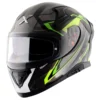 APEX ROADTRIPE BLACK NEON YELLOW FULL FACE HELMET FOR MAN AND WOMAN