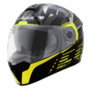 VEGA Ryker D/V Camo Helmet-Black-Neon-Yellow