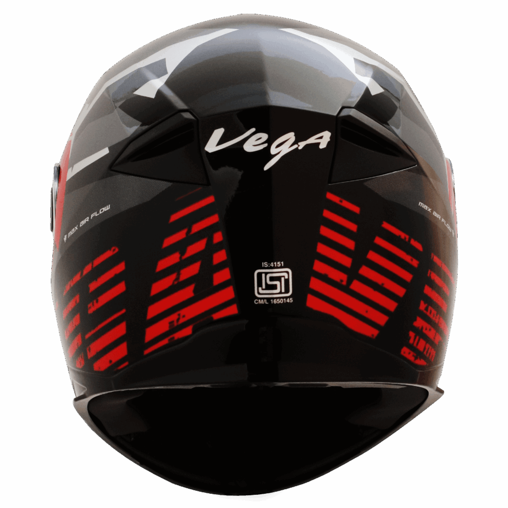 VEGA Ryker D/V Camo Helmet- Black-Red - Image 3