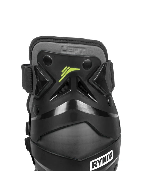 RYNOX BASTION BIONIC KNEE GUARDS HI-VIZ BLACK GREEN - Image 8