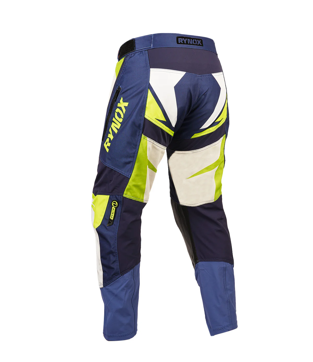 RYNOX DUNE NEO OFFROAD PANTS BLUE HI-VIZ GREEN - Image 2