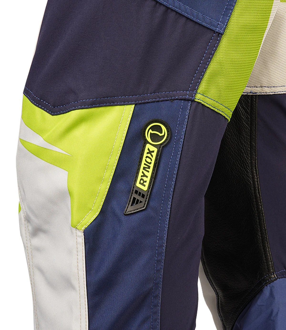 RYNOX DUNE NEO OFFROAD PANTS BLUE HI-VIZ GREEN - Image 6