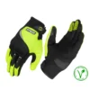 RYNOX HELIUM GT GLOVES BLACK HI-VIZ GREEN