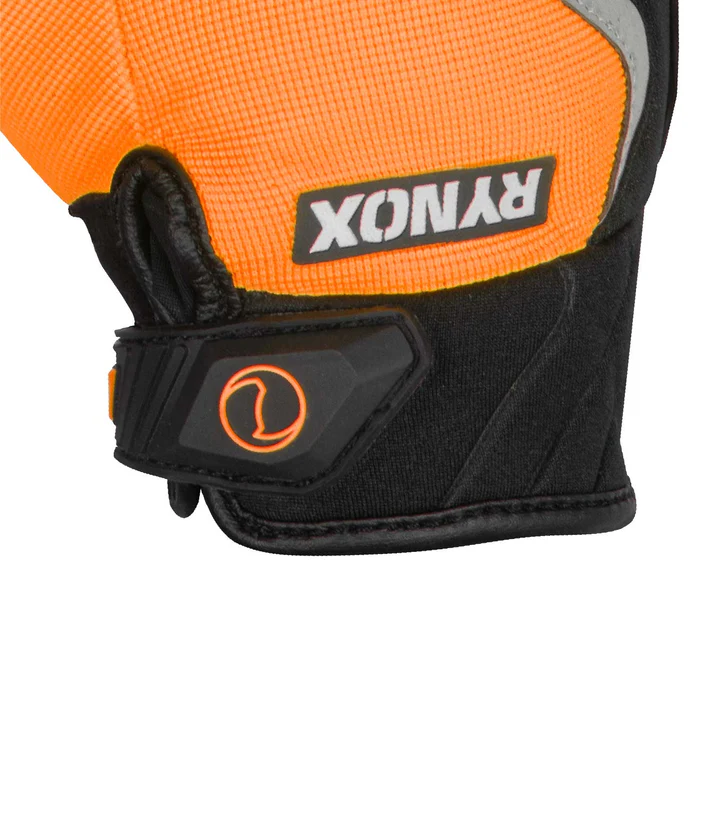 RYNOX HELIUM GT GLOVES BLACK ORANGE - Image 7