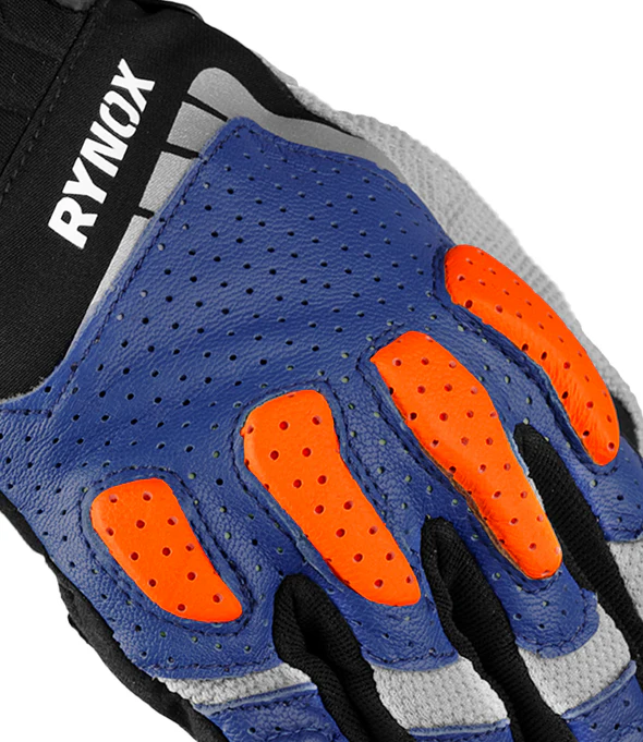 RYNOX RIDGE PRO OFFROAD GLOVES BLUE ORANGE - Image 3