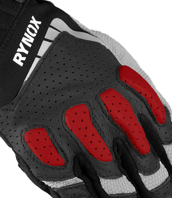 RYNOX RIDGE PRO OFFROAD GLOVES BLACK RED - Image 3
