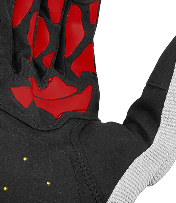 RYNOX RIDGE PRO OFFROAD GLOVES BLACK RED - Image 4