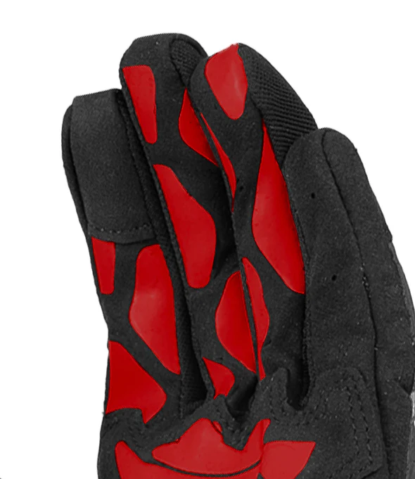 RYNOX RIDGE PRO OFFROAD GLOVES BLACK RED - Image 5