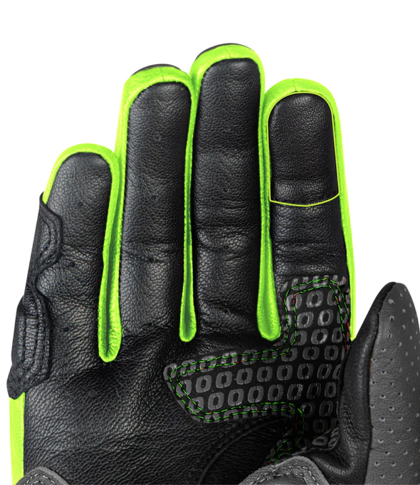 RYNOX STORM EVO 2 GLOVES HI-VIZ GREEN BLACK - Image 3