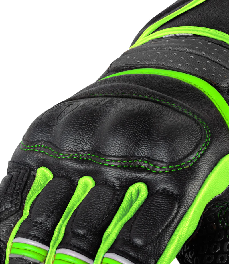 RYNOX STORM EVO 2 GLOVES HI-VIZ GREEN BLACK - Image 12