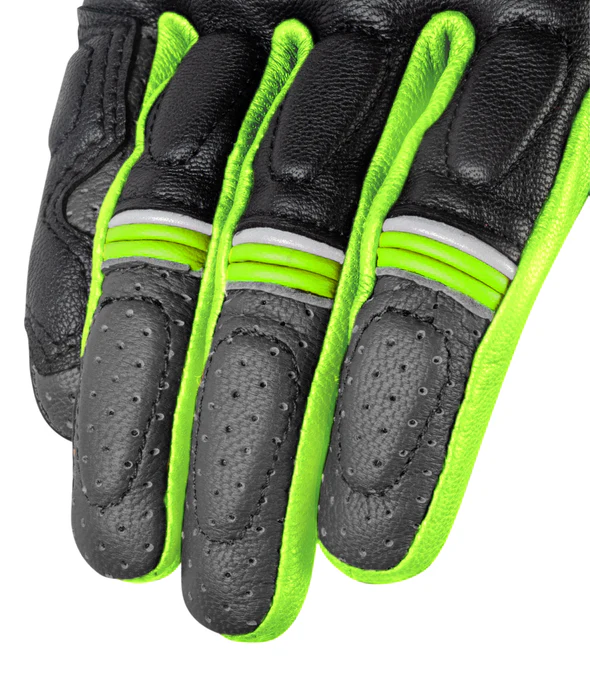 RYNOX STORM EVO 2 GLOVES HI-VIZ GREEN BLACK - Image 8