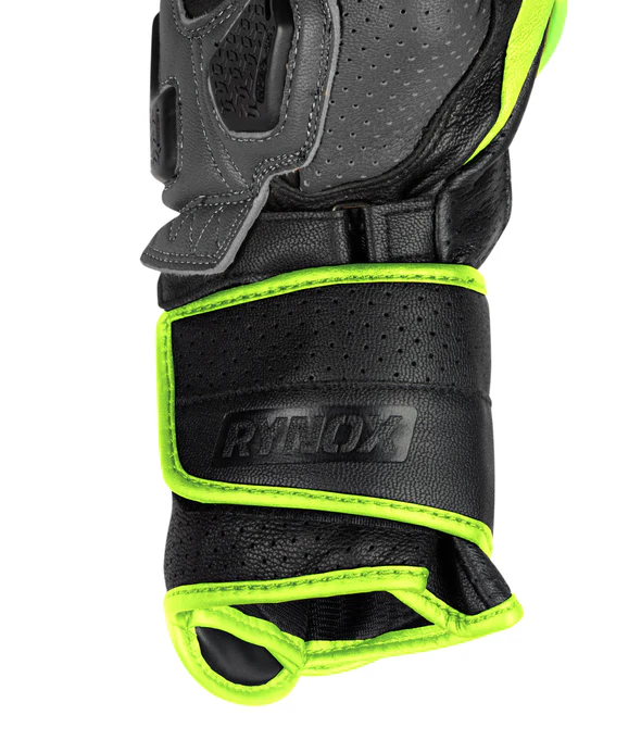 RYNOX STORM EVO 2 GLOVES HI-VIZ GREEN BLACK - Image 6