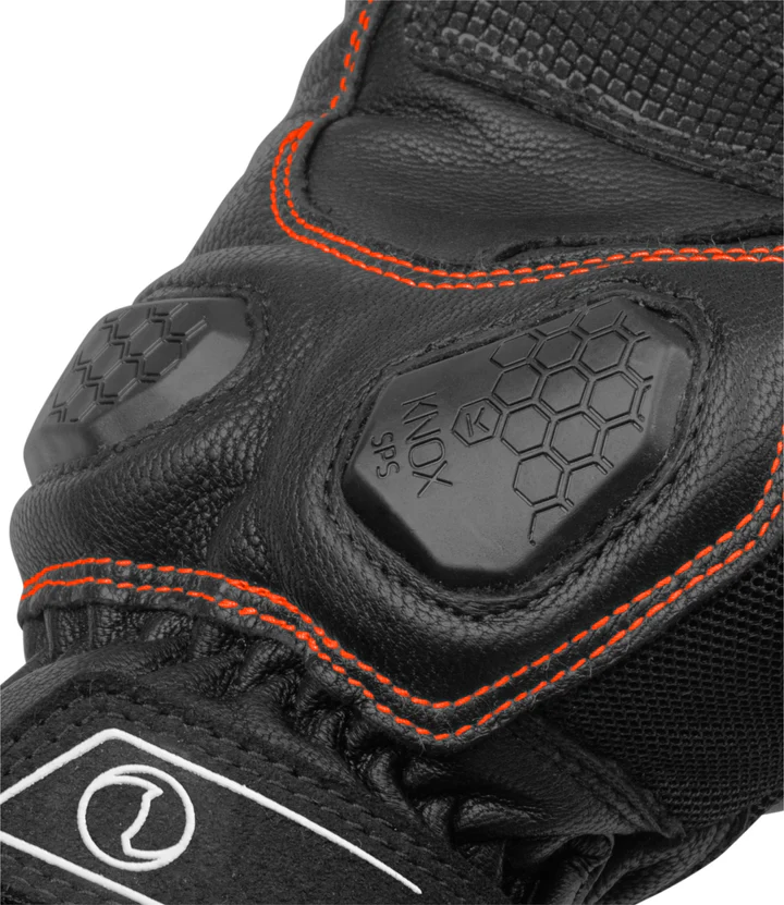 RYNOX TORNADO PRO 3 GLOVES BLACK ORANGE - Image 4