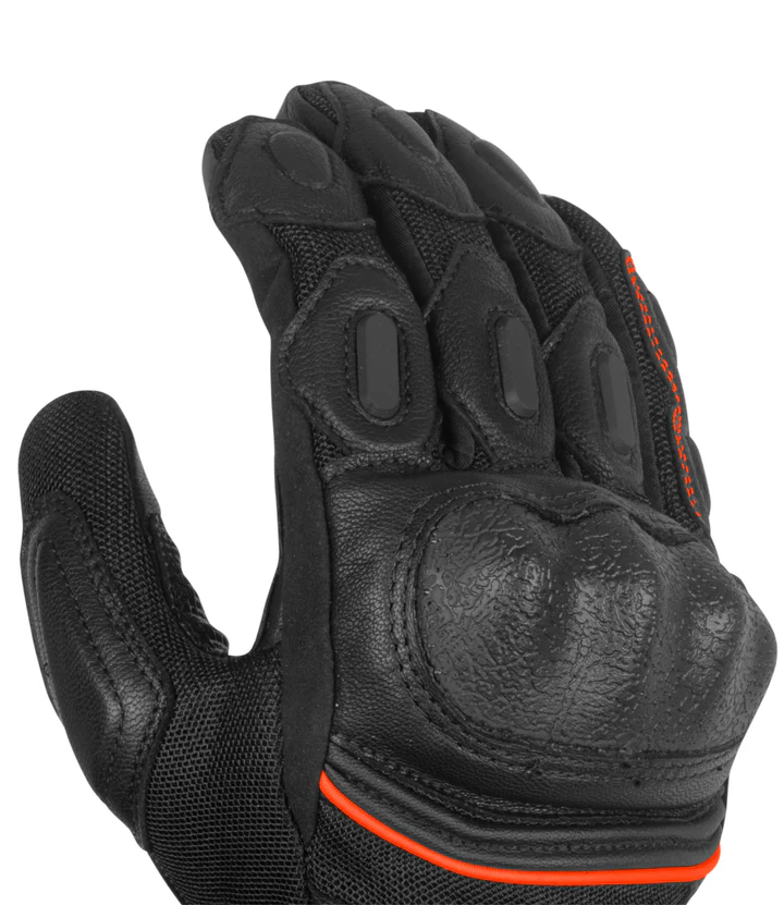 RYNOX TORNADO PRO 3 GLOVES BLACK ORANGE - Image 5