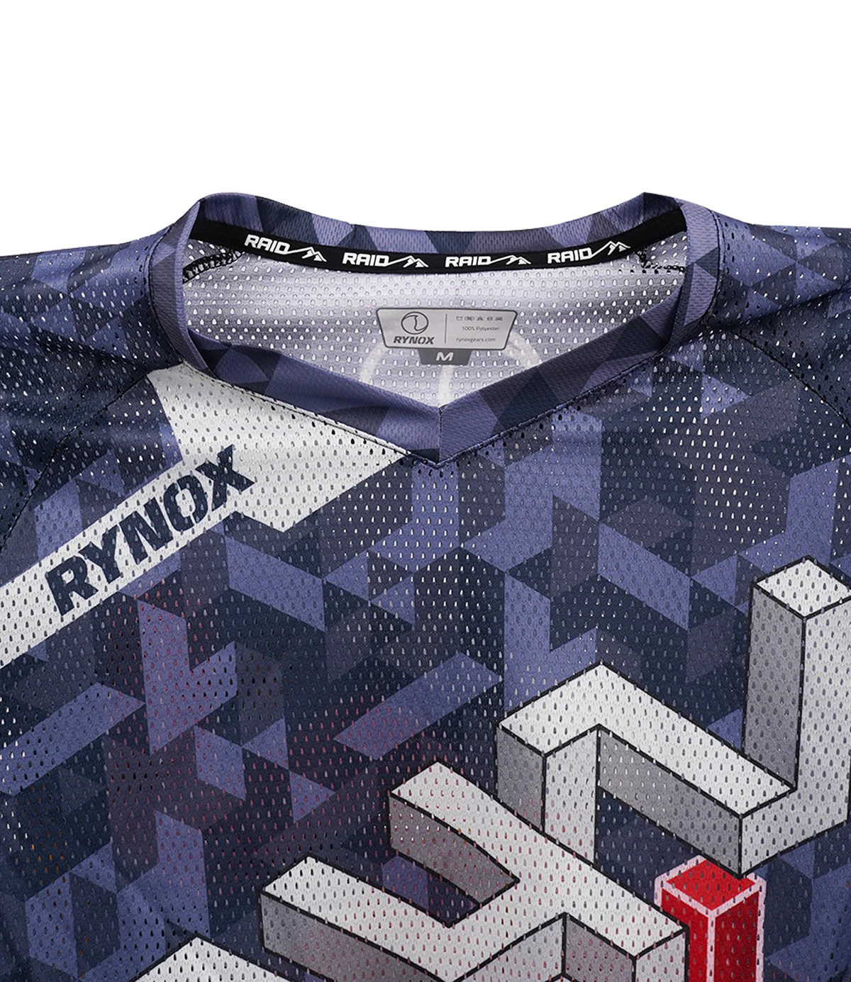 RYNOX FUSION NEO OFFROAD JERSEY GREY RED - Image 10