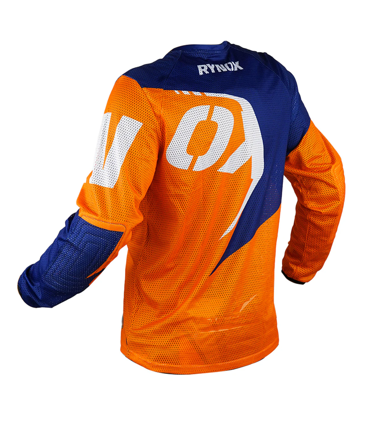 RYNOX SWITCHBACK NEO OFFROAD JERSEY HI-VIZ ORANGE BLUE - Image 2