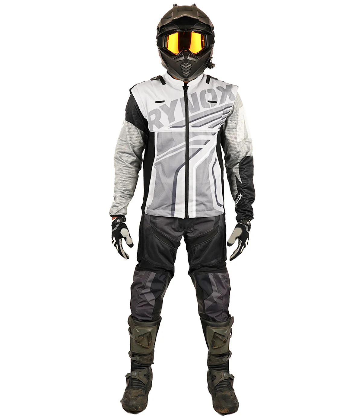 RYNOX SWITCHBACK NEO OFFROAD JERSEY BLACK GREY - Image 7