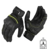 RYNOX TORNADO PRO 3 GLOVES BLACK HI-VIZ GREEN