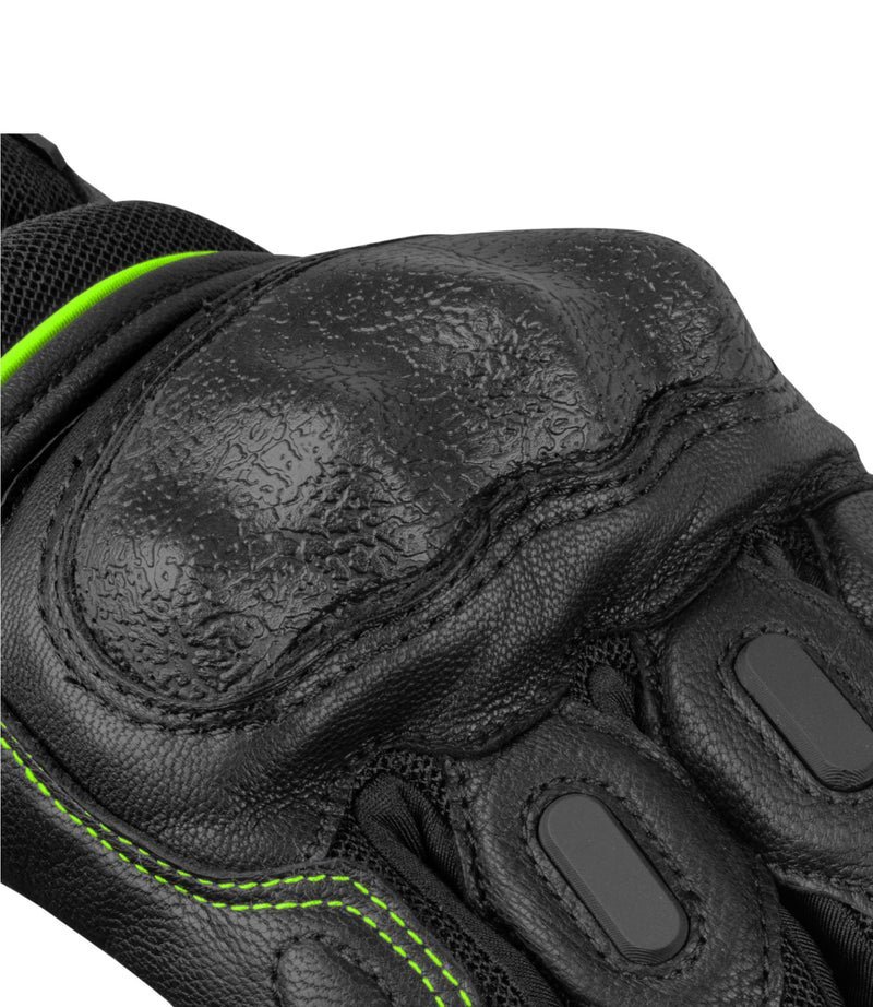 RYNOX TORNADO PRO 3 GLOVES BLACK HI-VIZ GREEN - Image 3