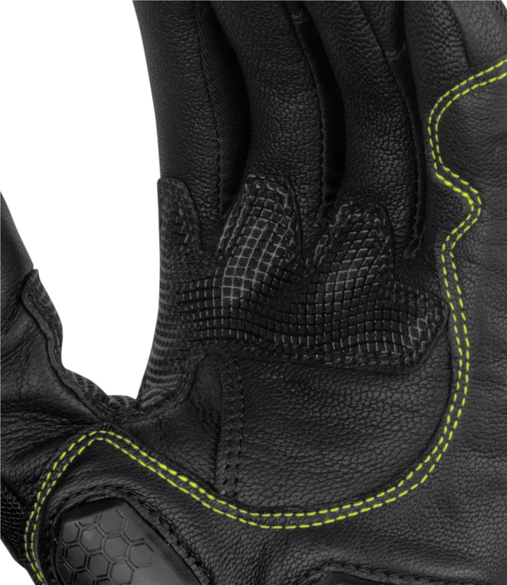 RYNOX TORNADO PRO 3 GLOVES BLACK HI-VIZ GREEN - Image 6