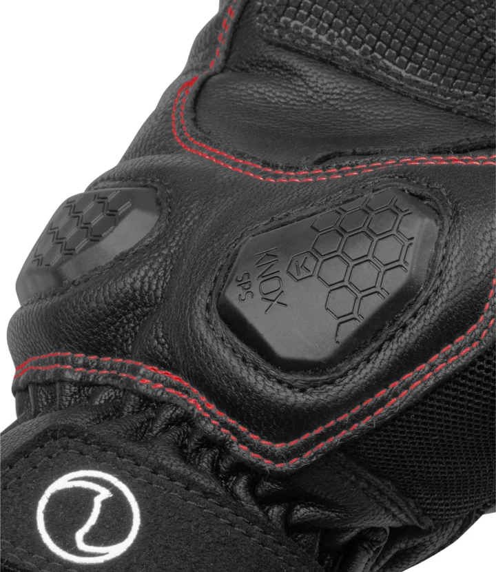 RYNOX TORNADO PRO 3 GLOVES BLACK RED - Image 4