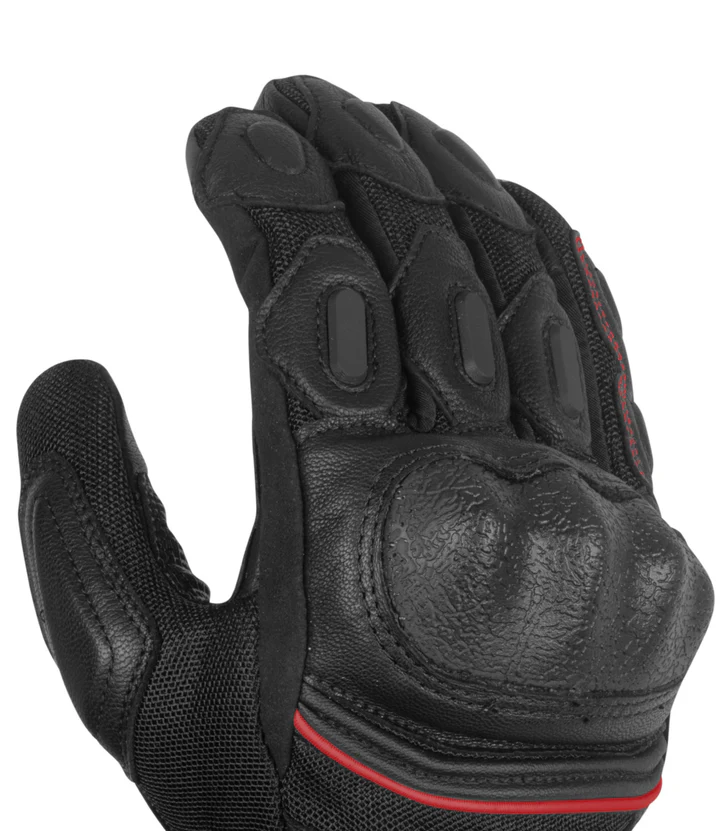 RYNOX TORNADO PRO 3 GLOVES BLACK RED - Image 5