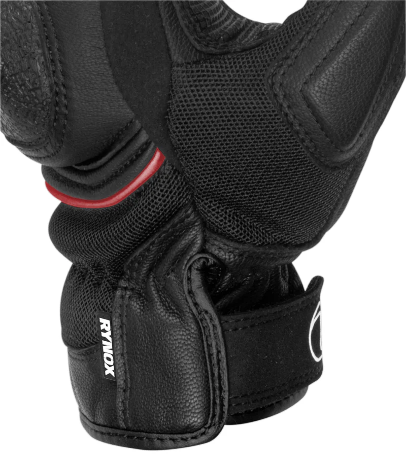 RYNOX TORNADO PRO 3 GLOVES BLACK RED - Image 9