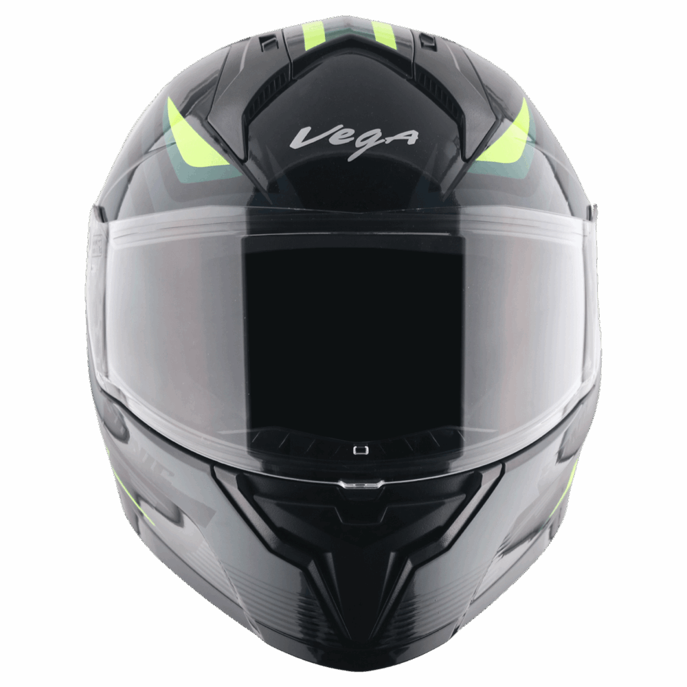 VEGA Sonic Trigger Helmet -Black- Green - Image 3