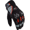 LS2 SPARK II AIR GLOVES BLACK GREY RED