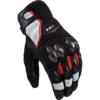 LS2 SPARK II AIR GLOVES BLACK RED WHITE