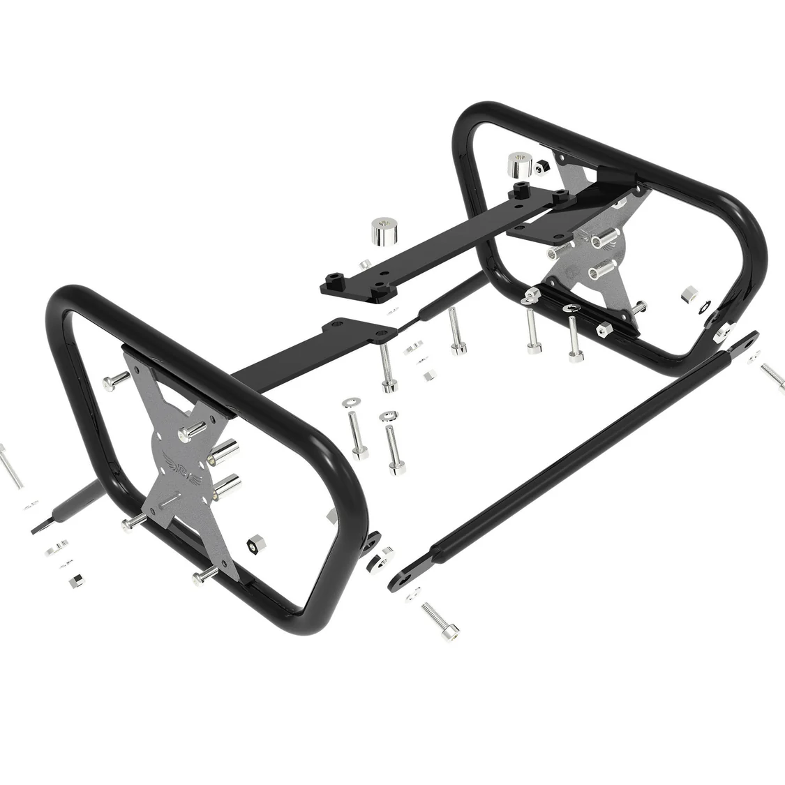 Grand Pitstop SADDLE STAY (PAIR) - Black/Silver for SUZUKI - V-Strom - Image 5