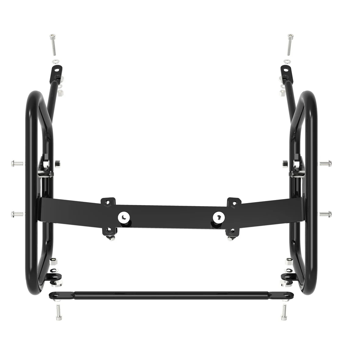 Grand Pitstop SADDLE STAY (PAIR) - Black/Silver for SUZUKI - V-Strom - Image 8