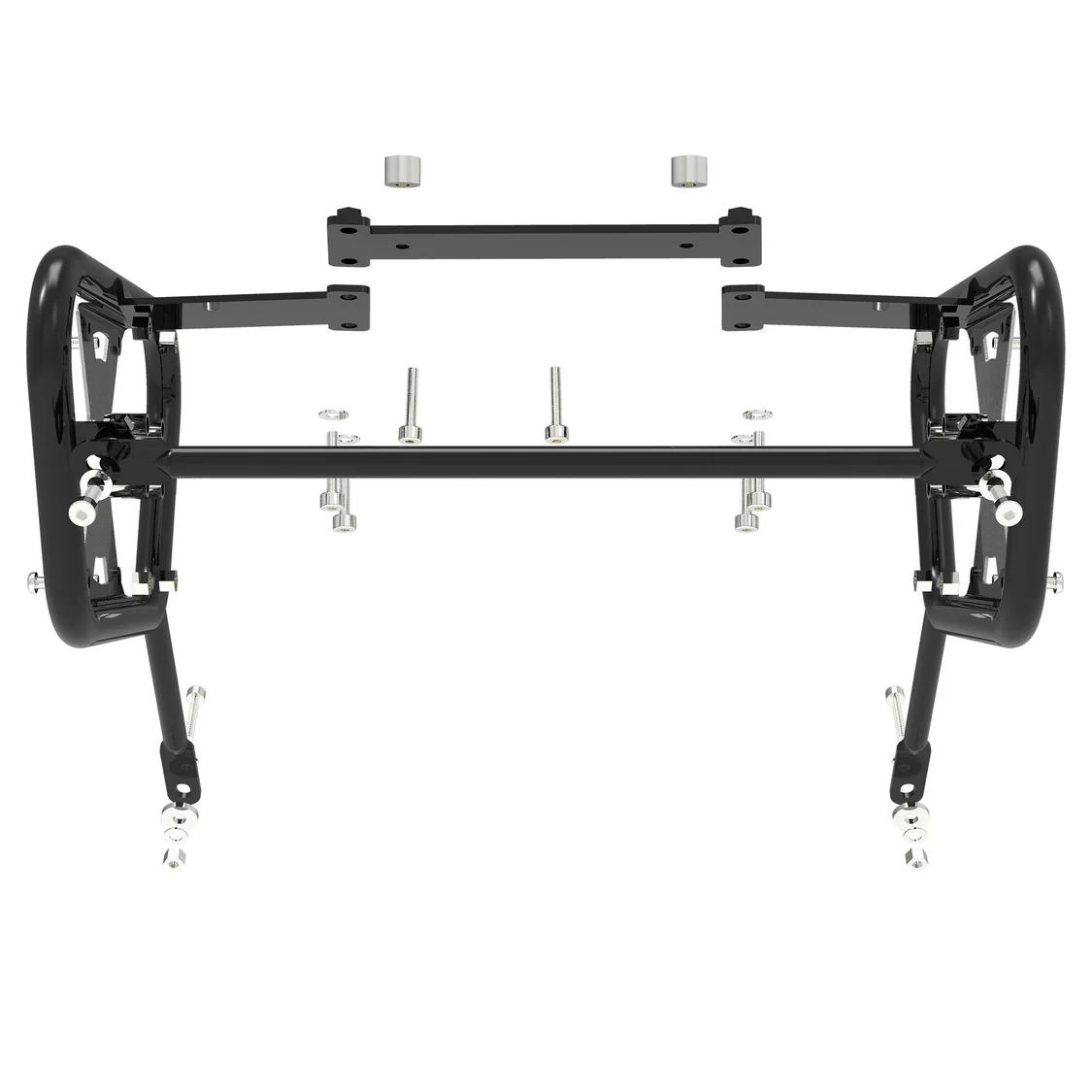 Grand Pitstop SADDLE STAY (PAIR) - Black/Silver for SUZUKI - V-Strom - Image 7