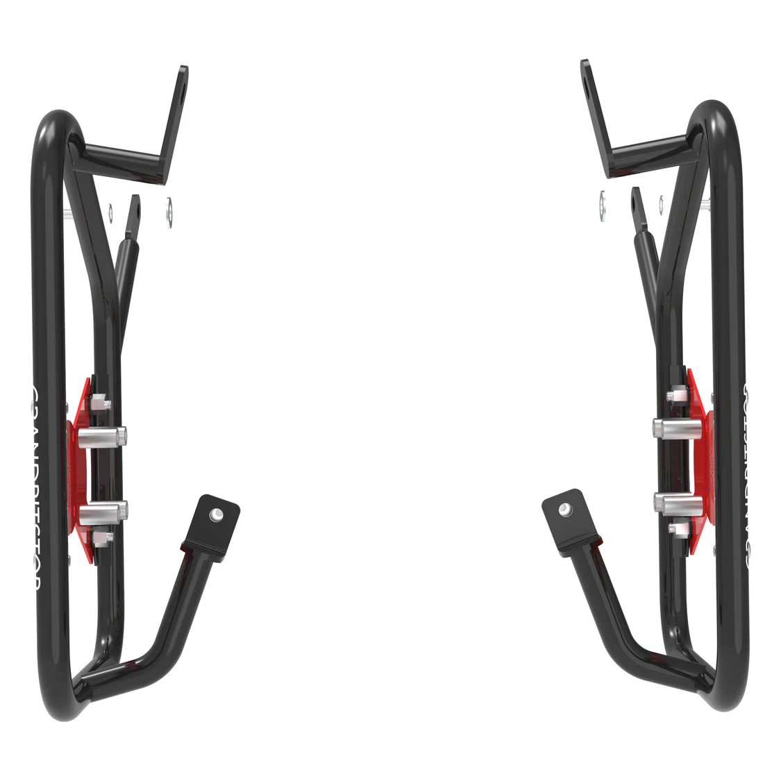 Grand Pitstop SADDLE STAY (PAIR) - Black/Red for Royal Enfield - CONTINENTAL GT - Image 2