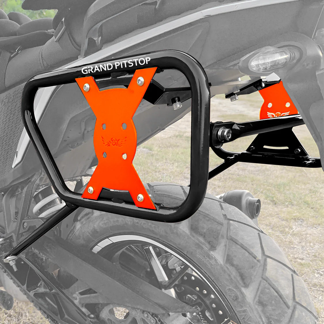 Grand Pitstop SADDLE STAY (PAIR) - Black/Orange for KTM - ADV 250 - Image 6
