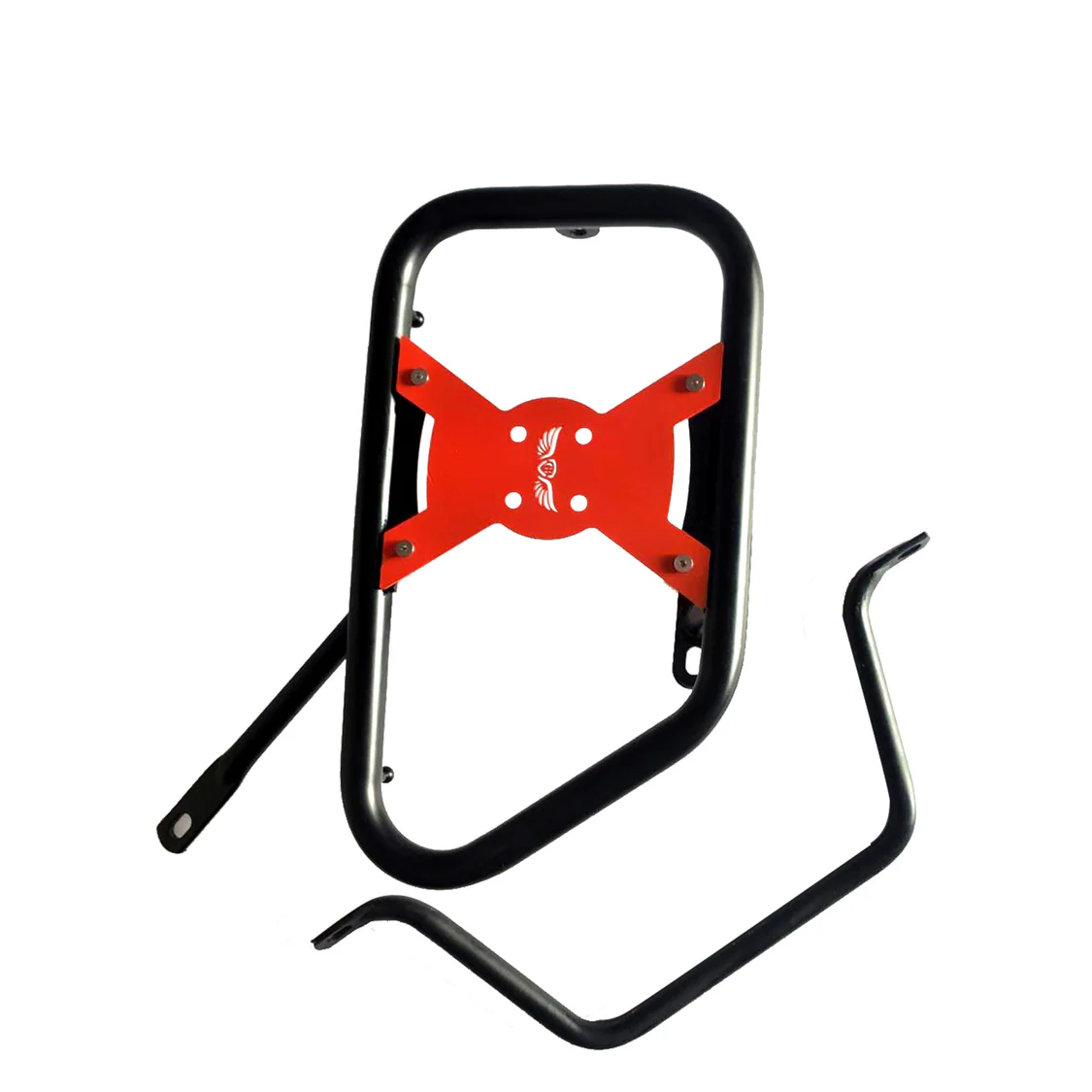 Grand Pitstop Saddle Stay (Pair) with Jerry Can Mounting For Royal Enfield Himalayan-Black + Red - Image 2