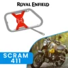 Grand Pitstop Saddle Stay for Royal Enfield Scram 411 - Silver/Red