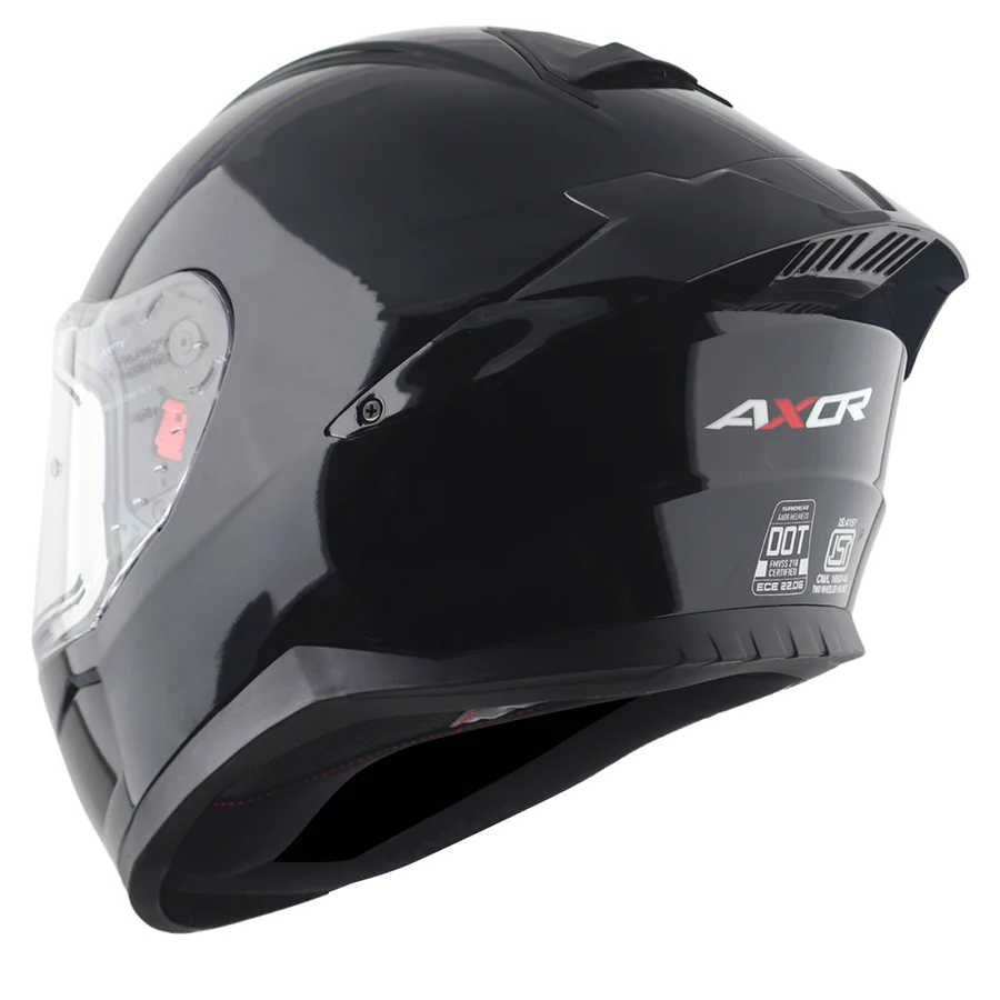 Axor Saber Solid Black Colors Helmet - Image 5