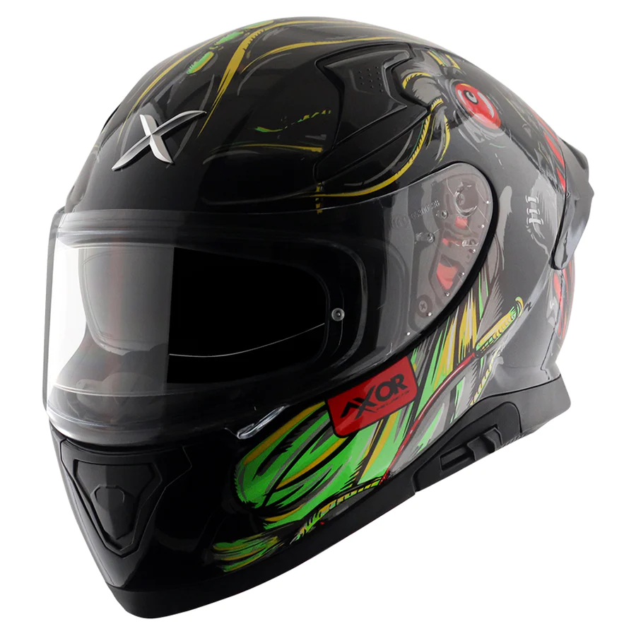 AXOR APEX SEADEVIL BLACK RED FULL FACE HELMET FOR MAN AND WOMAN - Image 10