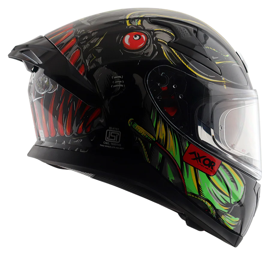AXOR APEX SEADEVIL BLACK RED FULL FACE HELMET FOR MAN AND WOMAN - Image 4