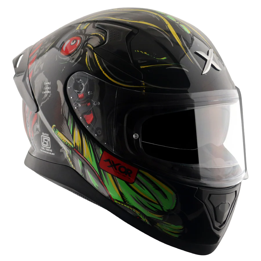 AXOR APEX SEADEVIL BLACK RED FULL FACE HELMET FOR MAN AND WOMAN - Image 3